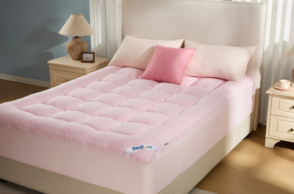 Bedlore® 3D Fill Bamboo Mattress Topper, Cooling & Deep Sleep