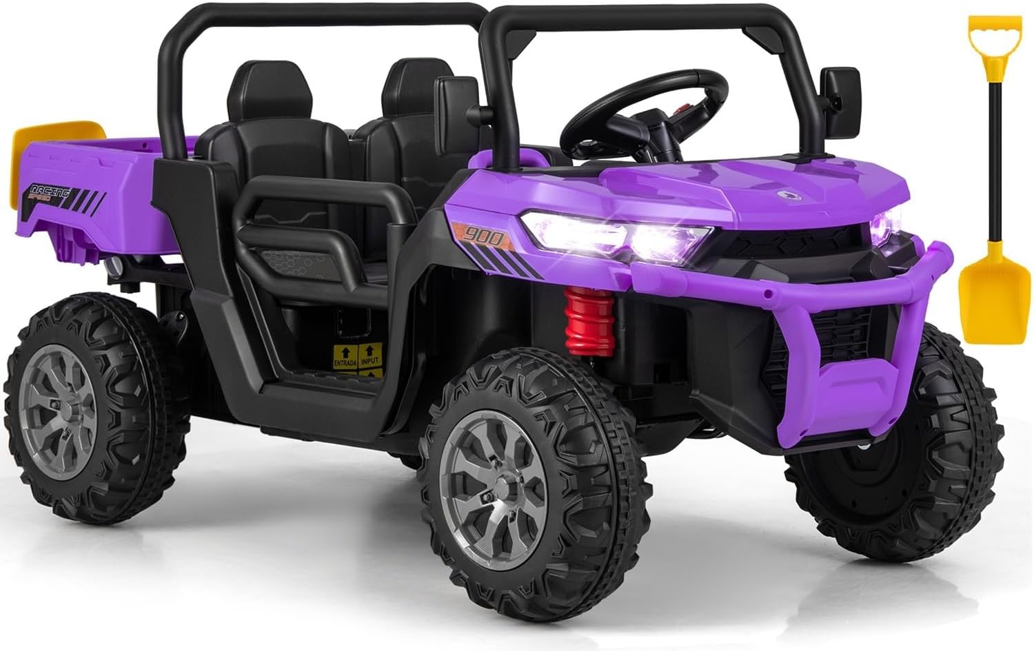 12V 2-Seater Kids Electric Ride-On UTV with Parent Remote, Dump Bed, Music & Rocking Function