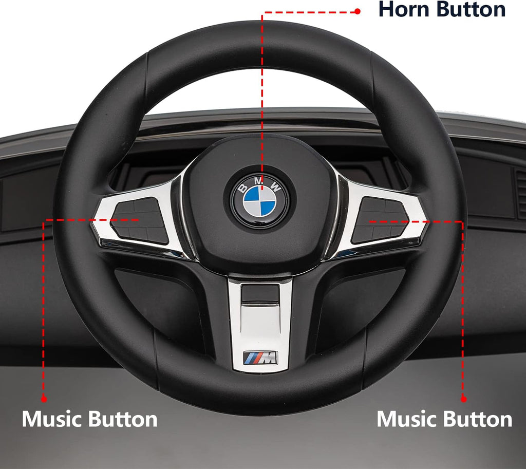Officially Licensed BMW Z4 Toddler Push Ride-On Car with Adjustable Push Handle, Music Horn & Silent Wheels