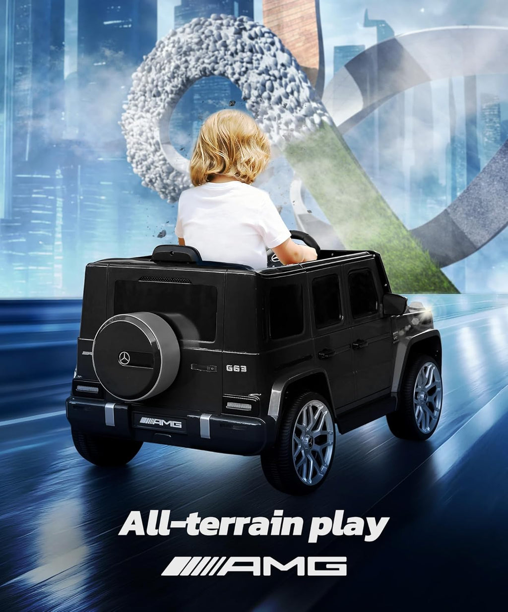 12V Licensed Mercedes-Benz AMG G63 Kids Electric Ride-On Car with Parent Remote, LED Lights, Bluetooth & Smooth Start