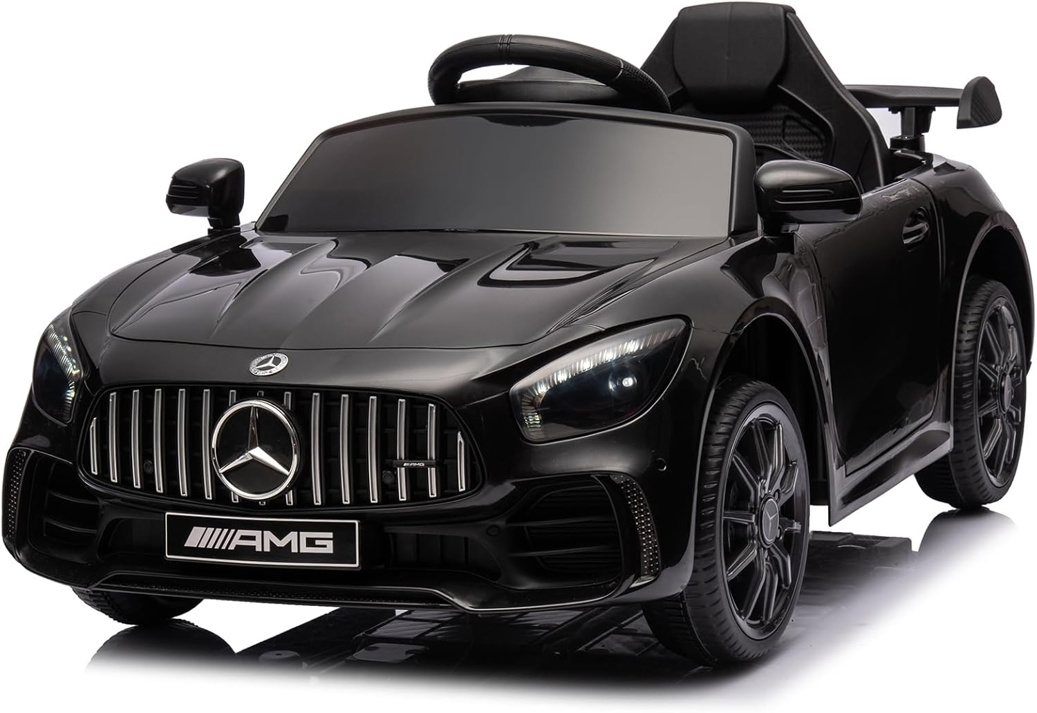 Licensed Mercedes-Benz AMG GTR 12V Kids Ride-On Car with Parent Remote Control