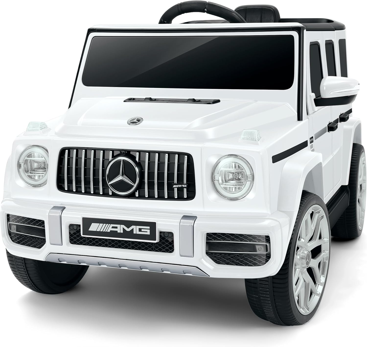 12V Licensed Mercedes-Benz AMG G63 Kids Electric Ride-On Car with Parent Remote, LED Lights, Bluetooth & Smooth Start