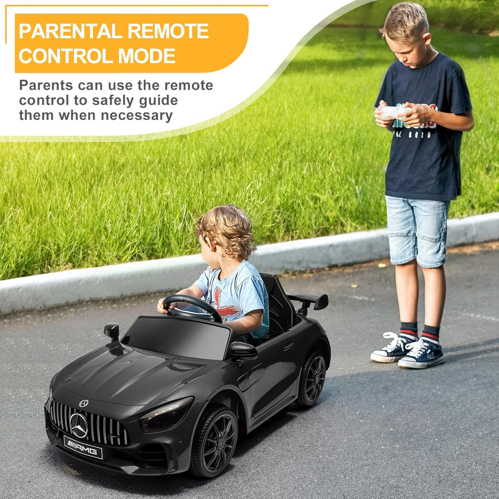 Licensed Mercedes-Benz AMG GTR 12V Kids Ride-On Car with Parent Remote Control