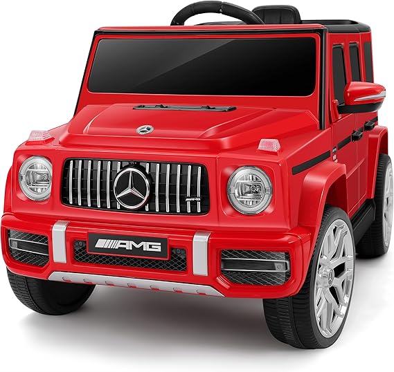 12V Licensed Mercedes-Benz AMG G63 Kids Electric Ride-On Car with Parent Remote, LED Lights, Bluetooth & Smooth Start