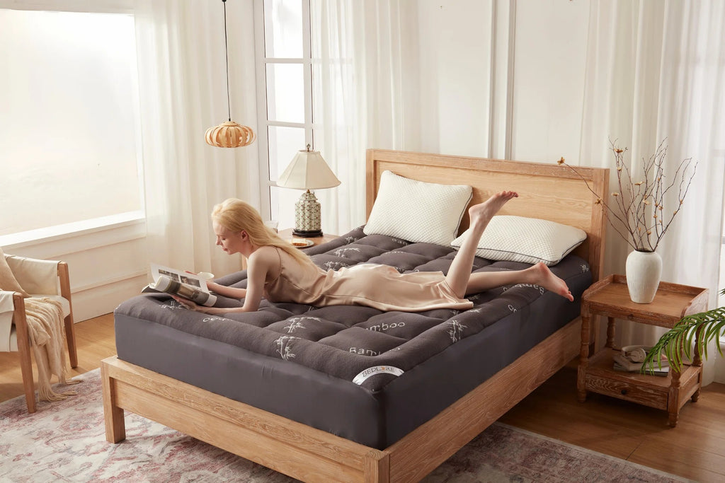 Bedlore® 3D Fill Bamboo Mattress Topper, Cooling & Deep Sleep