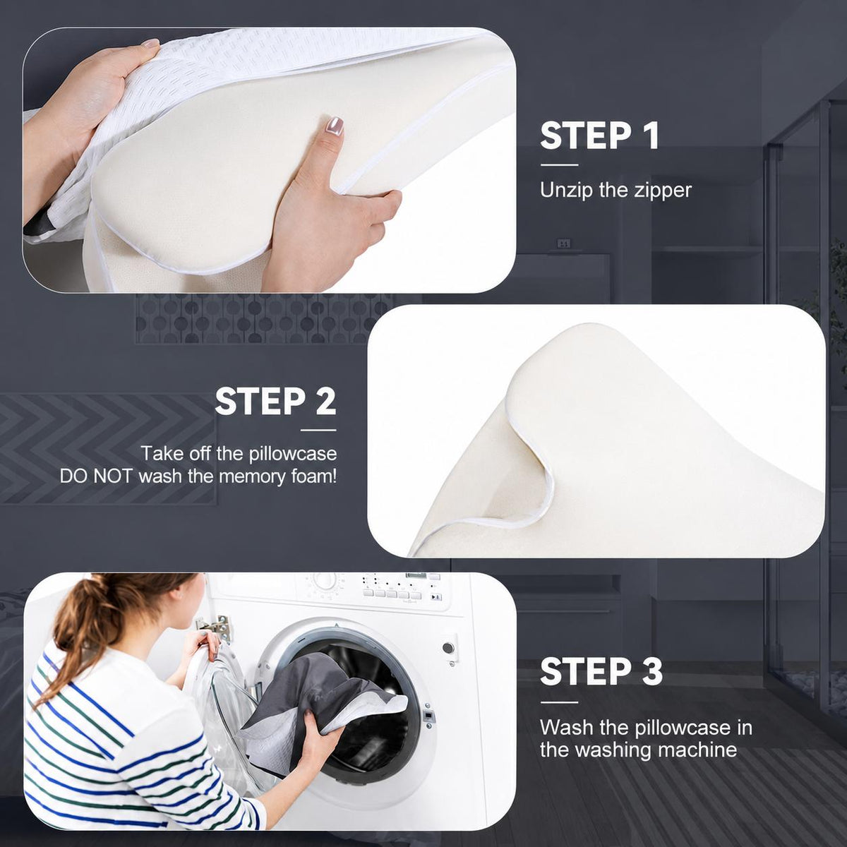 Vipfree Cervical Cooling Ergonomic Pillow